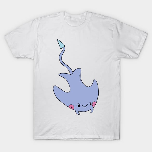 Funny Stingray, Cute Stingray, Kawaii Stingray T-Shirt by Lapiiin's Cute Sticker